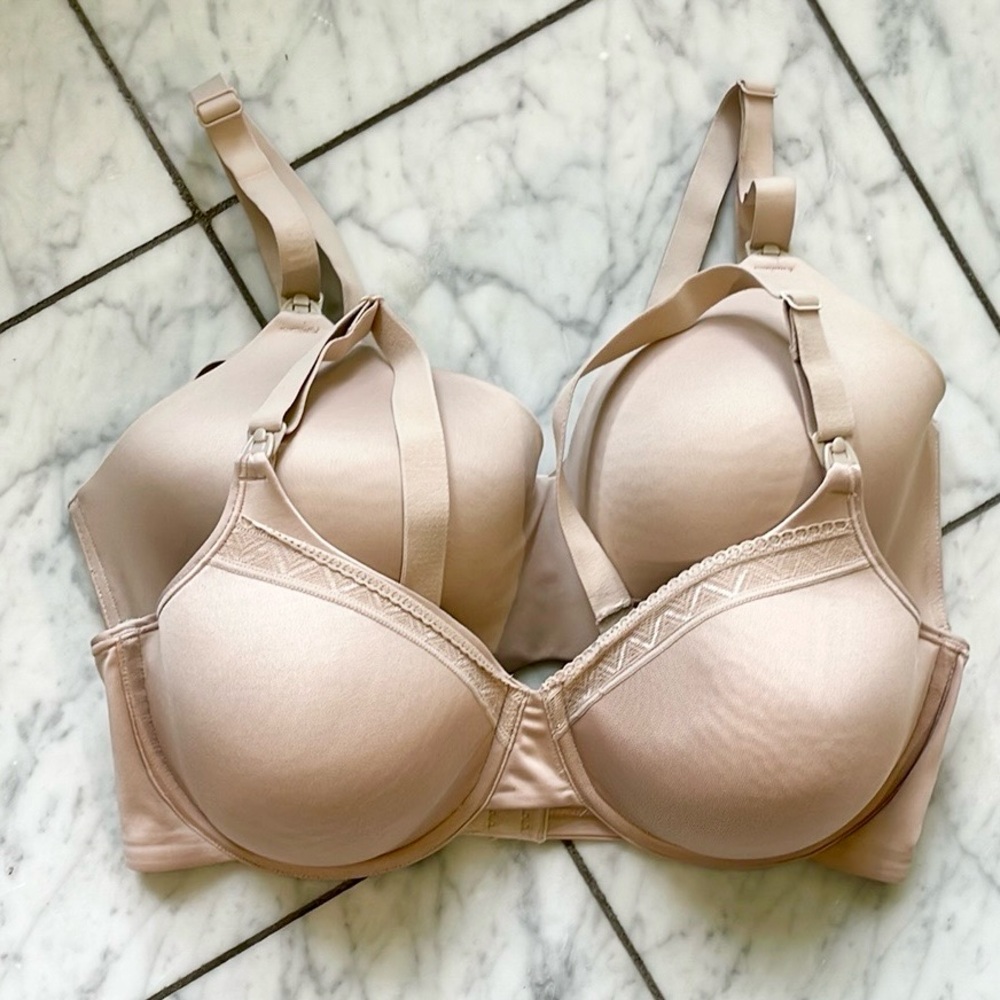 2 Playtex Nursing Bras with Molded Cups